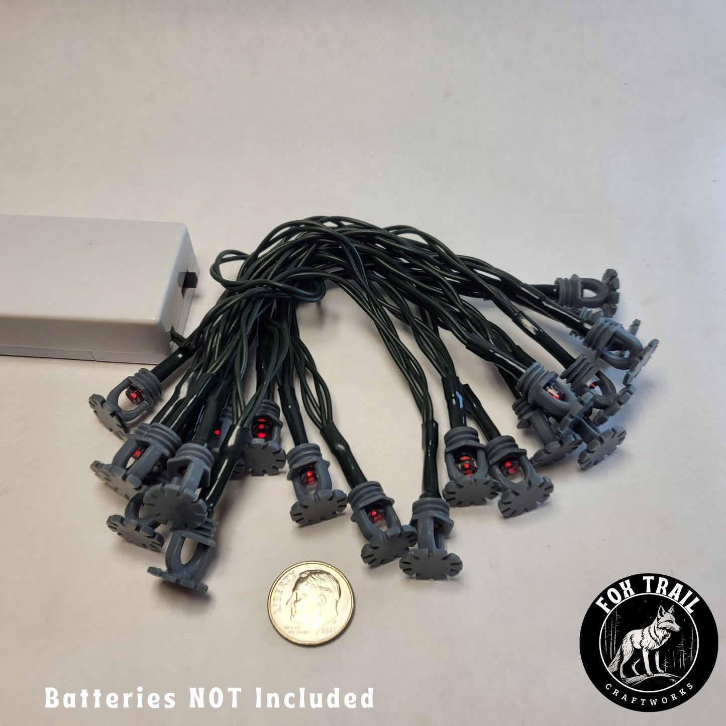 Fire Sprinkler LED String Lights – 20 Bulb Battery Operated