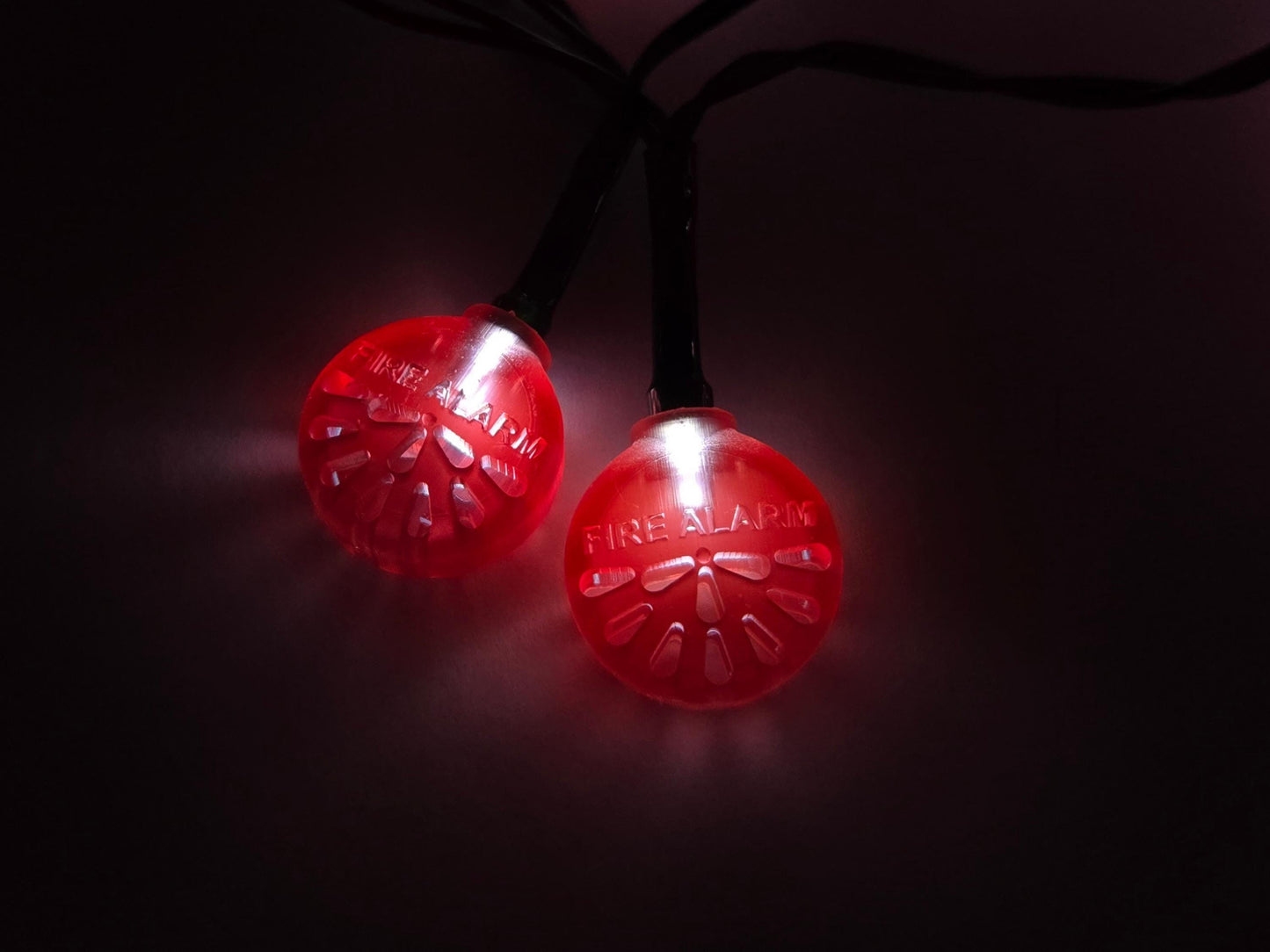 Fire Alarm Water Gong LED String Lights – Battery Operated