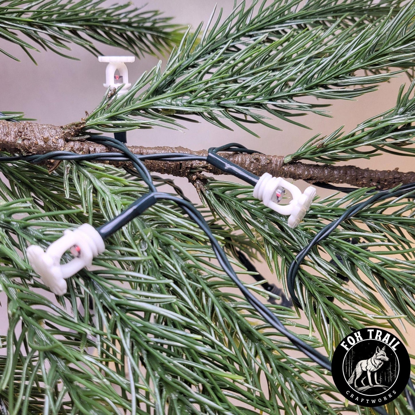 Fire Sprinkler LED String Lights – White Light, Battery Powered (8 Mode)