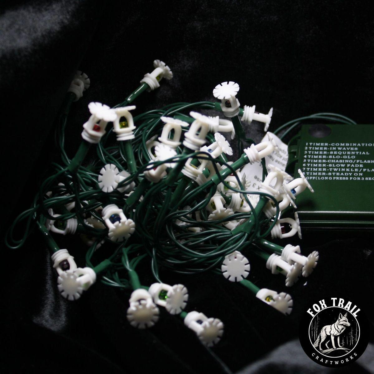 Fire Sprinkler LED String Lights – Multi-Color Bulb, Battery Powered (8 Mode)