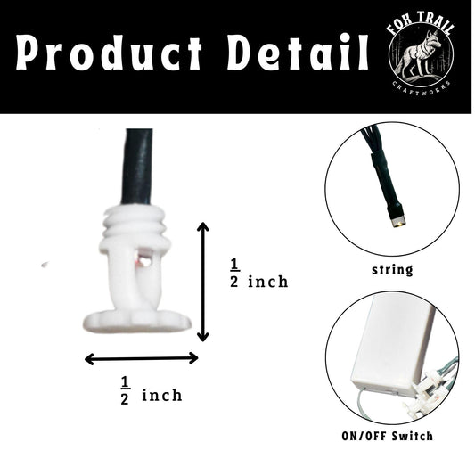 Fire Sprinkler LED String Lights – 20 Bulb Battery Operated