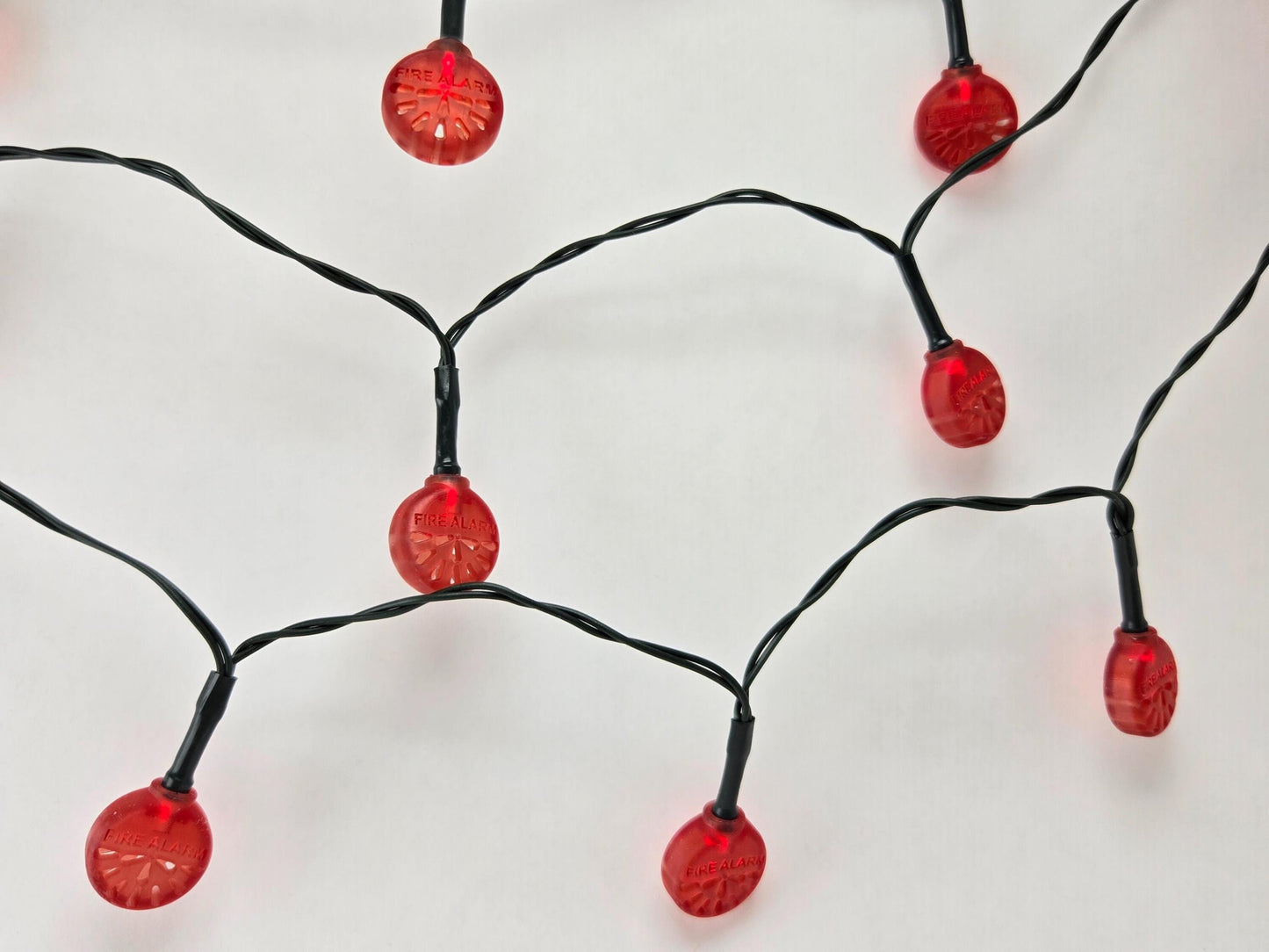 Fire Alarm Water Gong LED String Lights – Battery Operated