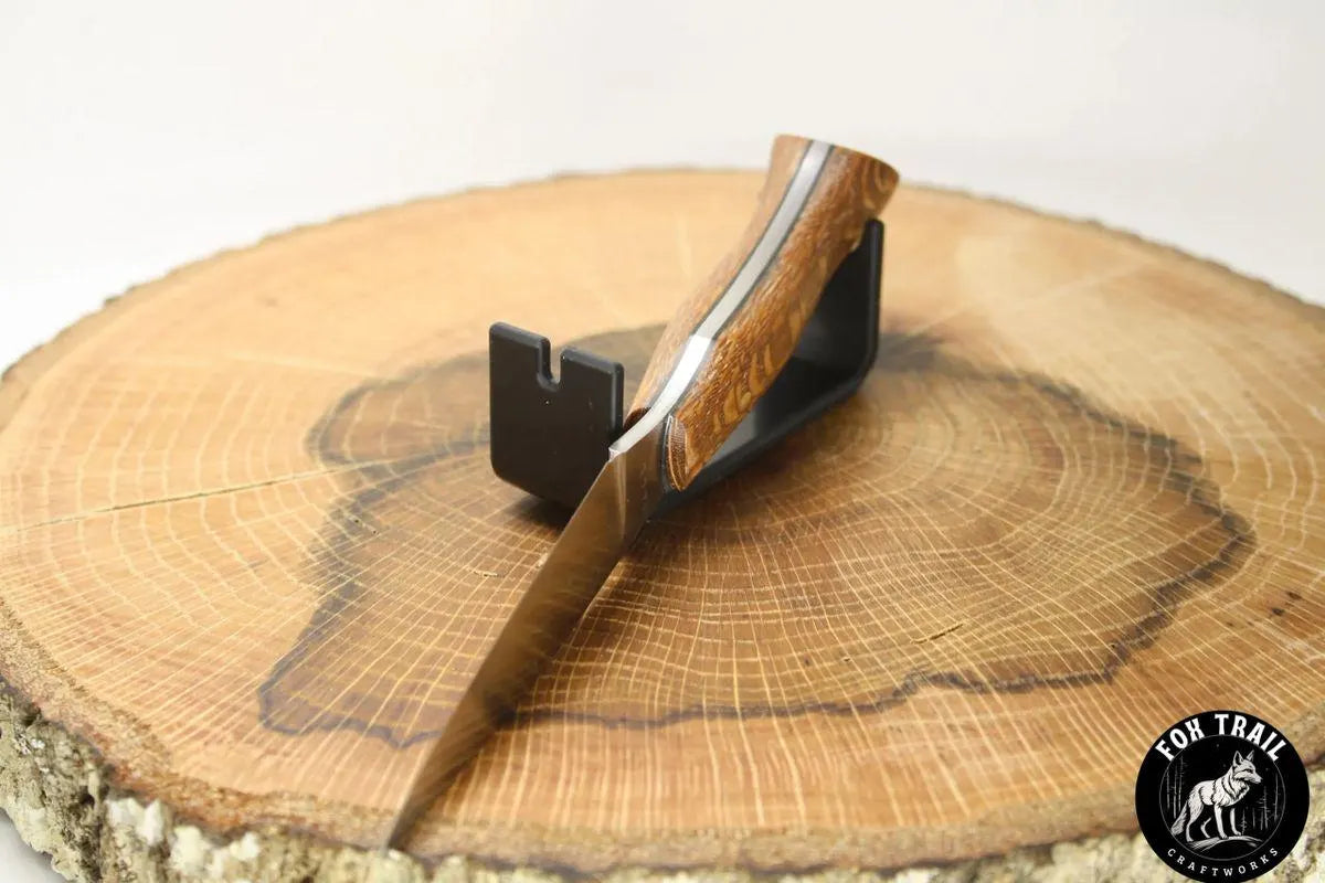 6.5" Custom Neck Knife - S30V Steel, Lacewood Handle, Kydex Sheath