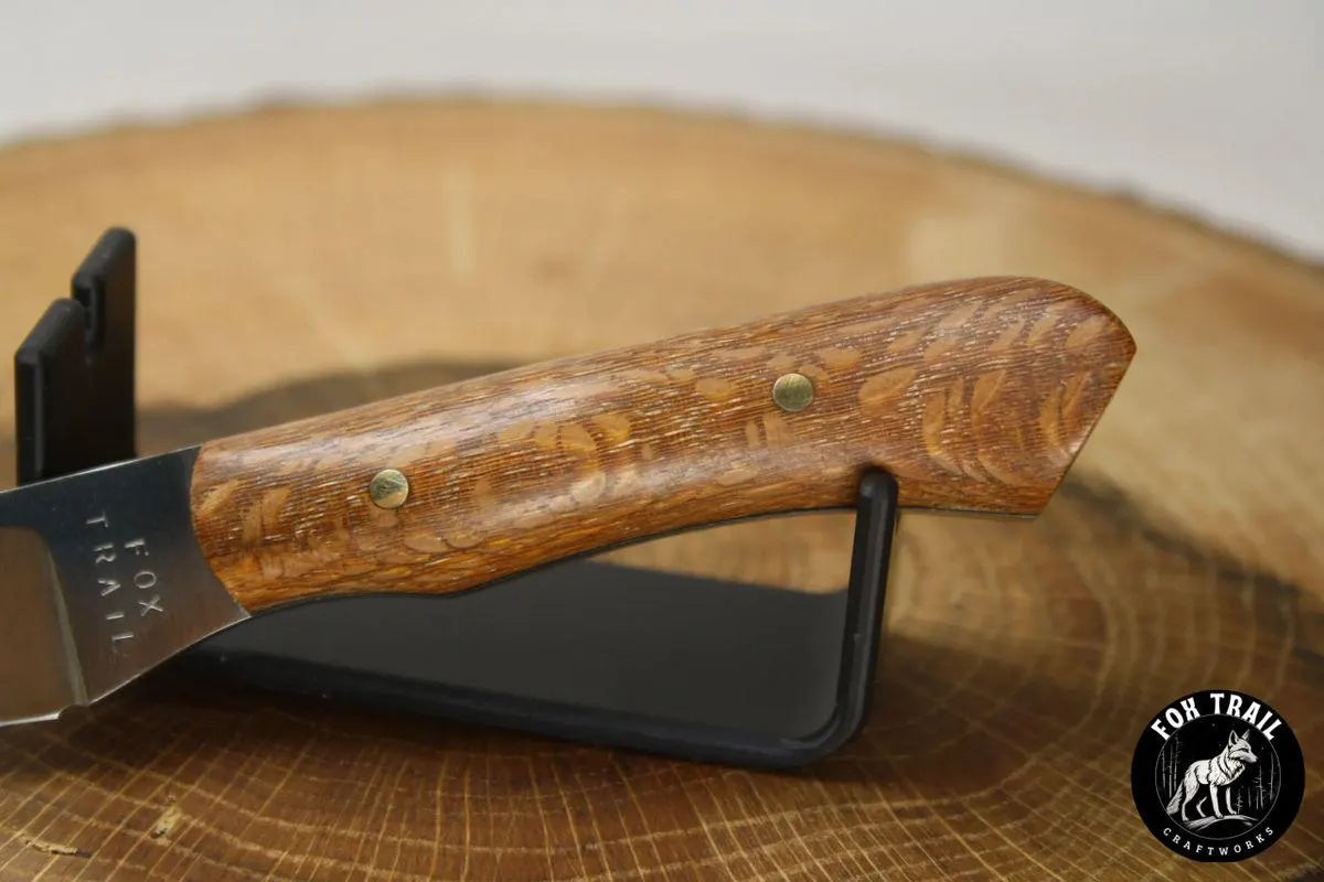 6.5" Custom Neck Knife - S30V Steel, Lacewood Handle, Kydex Sheath