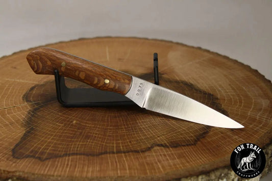 6.5" Custom Neck Knife - S30V Steel, Lacewood Handle, Kydex Sheath