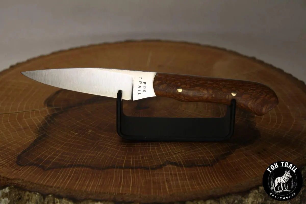 6.5" Custom Neck Knife - S30V Steel, Lacewood Handle, Kydex Sheath