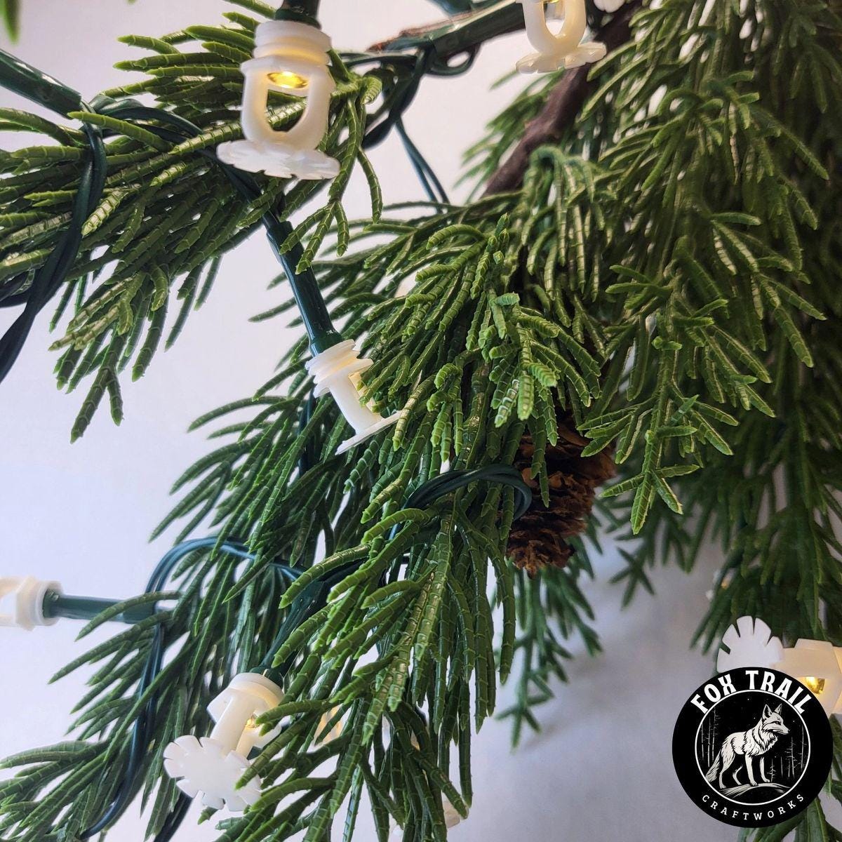 Fire Sprinkler LED String Lights – White Light, Battery Powered (8 Mode)