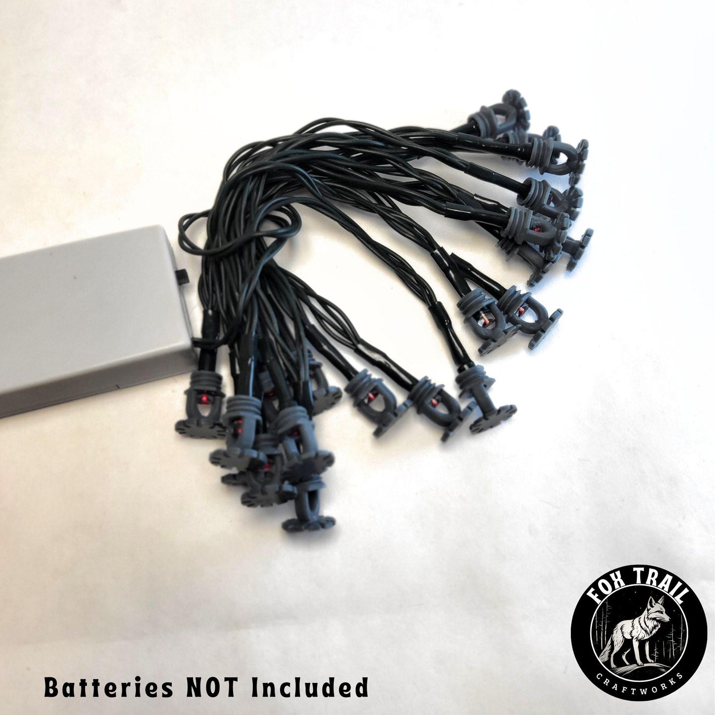 Fire Sprinkler LED String Lights – 20 Bulb Battery Operated