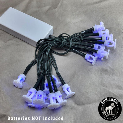 Fire Sprinkler LED String Lights – 20 Bulb Battery Operated