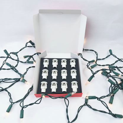 12-Pack Fire Sprinkler String Light Covers – Fits Mini Lights