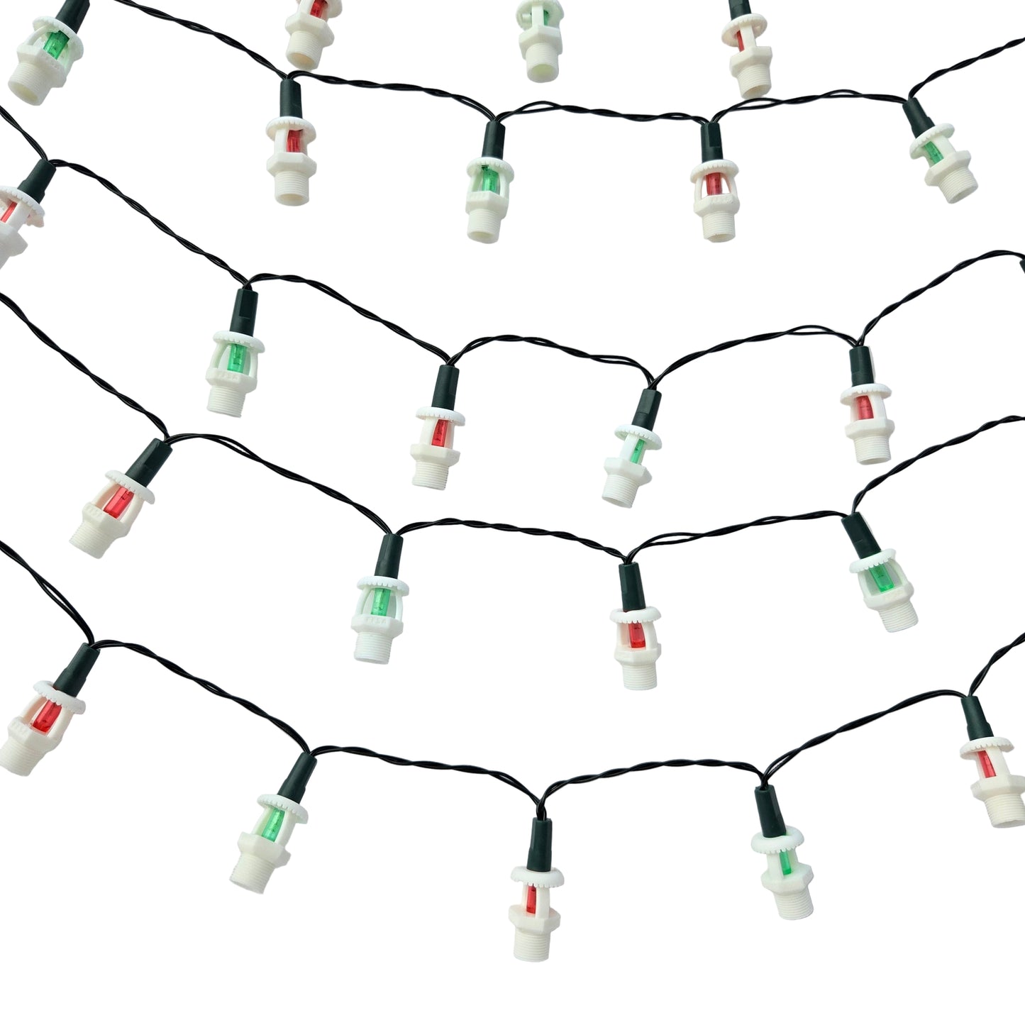 Upright Fire Sprinkler Christmas Lights – Battery Powered (50 LED)