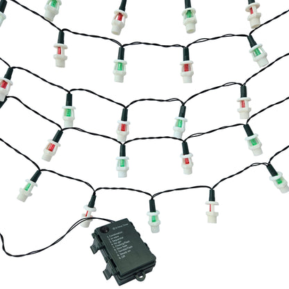 Upright Fire Sprinkler Christmas Lights – Battery Powered (50 LED)