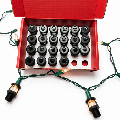 12-Pack Fire Sprinkler String Light Covers – Fits Mini Lights