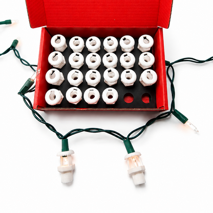 12-Pack Fire Sprinkler String Light Covers – Fits Mini Lights