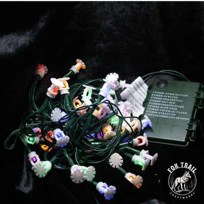 Fire Sprinkler LED String Lights – Multi-Color, Battery Powered (8 Mode)
