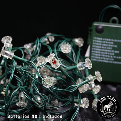 Fire Sprinkler LED String Lights – Multi-Color, Battery Powered (8 Mode)