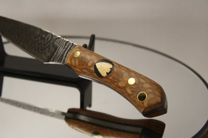 Custom Damascus Neck Knife