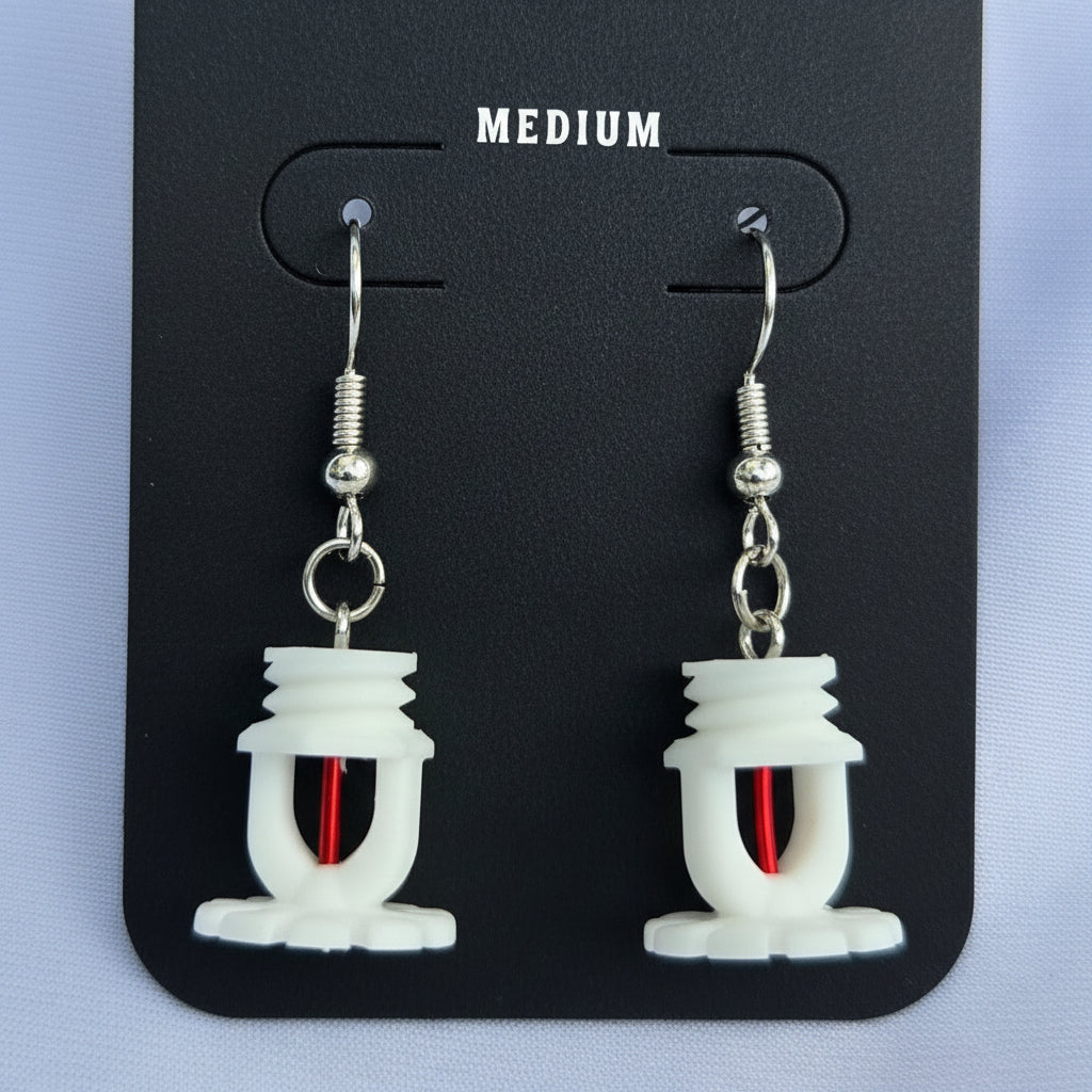 Fire Sprinkler Earrings – Choose from 3 Sizes