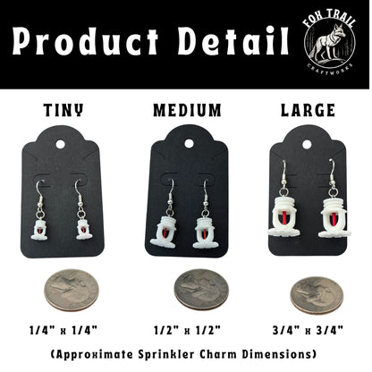 Fire Sprinkler Earrings – Choose from 3 Sizes