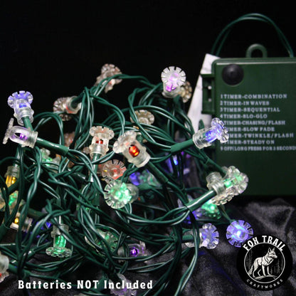 Fire Sprinkler LED String Lights – Multi-Color, Battery Powered (8 Mode)
