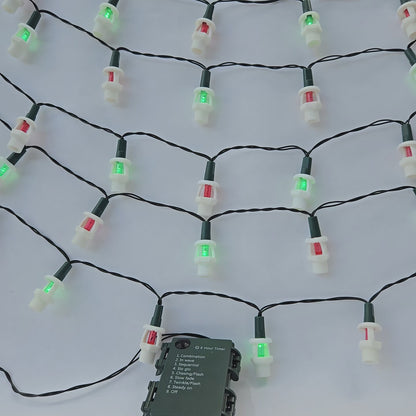 Upright Fire Sprinkler Christmas Lights – Battery Powered (50 LED)