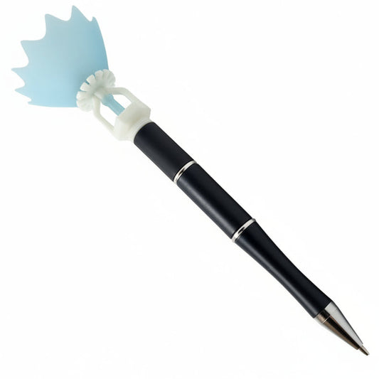 fire sprinkler themed fidget pen on white background